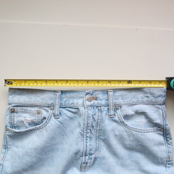 Madewell Perfect Vintage Jean Light Blue Wash High Rise  Ankle Length Tapered 28 - Picture 8 of 10